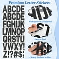 thumbnail image 5 of Neasyth 24 Sheets Letter Stickers 2.5 inch Large Glitter Alphabet Stickers Big Font for Bulletin Poster Board Mailbox Crafts (Black), 5 of 7