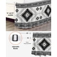 thumbnail image 3 of Black Beige Boho Wrap Around Bed Skirts for California King Bed 18" Drop,Bed Skirt with Adjustable Elastic Belt Dust Ruffle Bed Valance for Bedroom Vintage Ethnic Tribal Southwestern Bed Frame Cover, 3 of 7