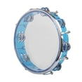 thumbnail image 2 of STARTIST 10''Handheld Tambourine for Choirs Percussion Ensembles w/ Metal Blue, 2 of 9