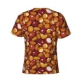 thumbnail image 6 of Qekee Almond Nuts Classic Fit T-Shirt Men's Shirt Men's Tight Short Sleeves for Exercise, Running, Mountaineering - Almond Nuts, 6 of 9