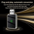 thumbnail image 3 of Crrynuo - Adaptador inalámbrico CarPlay y Android Auto - Adaptador 2 en 1 - Bluetooth 5.0 - Plug & Play - USB de 5 V - Marco metálico - Negro, 3 of 6