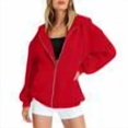 thumbnail image 6 of Zip Up Hoodies For Women Y2K Cardigan Sweatshirts Oversized Long Sleeve Tops Fall Fashion Jacket With Pockets, 6 of 6