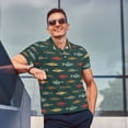 thumbnail image 4 of Balery River Freshwater Fish Camisa Polo de Hombre con Estampado, de Manga Corta y Tejido Medio, Camisa Tipo Golf Polo-Medium, 4 of 6