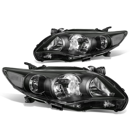 1997 Toyota Corolla Sedan - For 2011 to 2013 toyota Corolla Sedan Pair Black Housing Clear Corner Headlight Headlamp 12 Left+Right