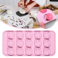 thumbnail image 2 of Rose Silicone Mold, Ngxiha 1 Pcs Rose Chocolate Mold 15 Cavity Silicone Roses Molds for Chocolate, Candy, Ice Cube, Gummy, Jello, Jelly, Cupcake Decorations, Candles, Soaps, 2 of 7
