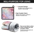 thumbnail image 7 of Delicate Floral Watercolor Pattern Kitchen Oven Mitt and Pot Holder Sets 2 Pcs for Baking, Cooking and Grilling, Heat Resistant Up To 392 °F, 7 of 7
