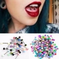 thumbnail image 5 of Body Chain Stainless Steel 30PCS Piercing Rings Barbell Cosmetic Tongue Navel Jewelry Accessories 30PCS, 5 of 5
