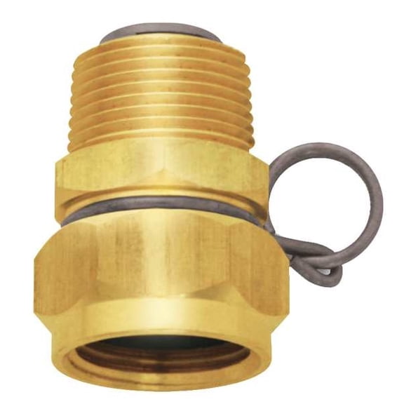 Sani-Lav Swivel Hose Adapter,Brass,3/4" x 3/4" N17