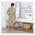 thumbnail image 4 of Bata de Baño Suave, Absorbente y de Secado Rápido, Unisex Real Textil (Verde, Unitalla), 4 of 6