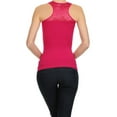 thumbnail image 4 of Lady's Slim Fit Racer Back Tank - Raspberry, 4 of 4