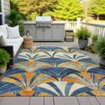 thumbnail image 4 of Dalyn Rugs Machine Washable Indoor/Outdoor Chantille ACN2178 Blue 5' x 7'6" Rug, 4 of 9