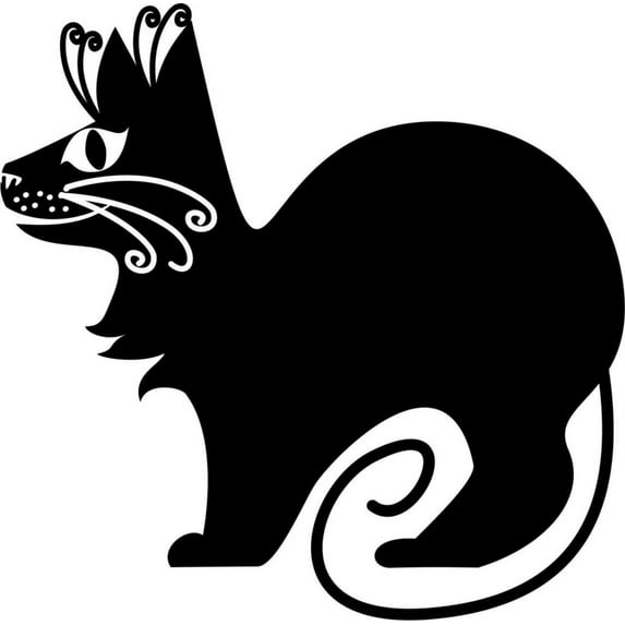 Custom Wall Decal Cat Design Kids Boys Bed Room Vinyl Wall Sticker 20 X 20"