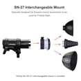 thumbnail image 3 of NiceFoto SN-27 Montura intercambiable de metal para accesorios de montura Bowens para, 3 of 8
