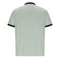 thumbnail image 4 of SwiftWear Men Short Sleeve Polyester Turndown collar Casual Mens Tshirts Graphic Gray XXL, 4 of 7