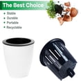 thumbnail image 3 of Dsseng 8 Pack Self Watering Pots with Inner Pot - White Self Watering Plastic Planter - African Violet Small Plant Pots Decorative, 3 of 5