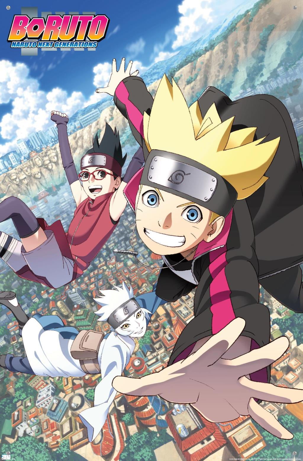 Boruto: Naruto Next Generations - Falling Wall Poster with Pushpins