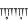 thumbnail image 3 of 12 bisagras de puerta resistentes de 6 pulgadas, bisagra en forma de T para puertas de madera (negra), 3 of 5
