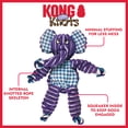 thumbnail image 3 of KONG® Floppy Knots Squeaker Dog Toy, Elephant, Medium/Large, 3 of 6