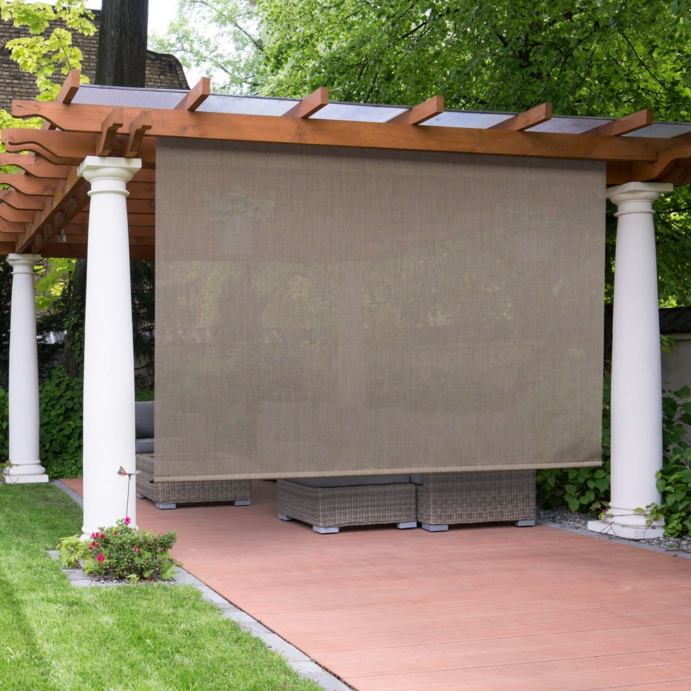 Premier Rechargeable Motorized Outdoor Sun Shade with Protective