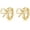 Gold, variant on Solid 925 Sterling Silver Bow Hoop Earrings Ribbon for Women Teens Bowknot Hoop Earrings Huggie