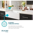 thumbnail image 6 of Elkay SWUF32189WHC Fireclay 33" Farmhouse Double Basin Fireclay Kitchen Sink - White, 6 of 7