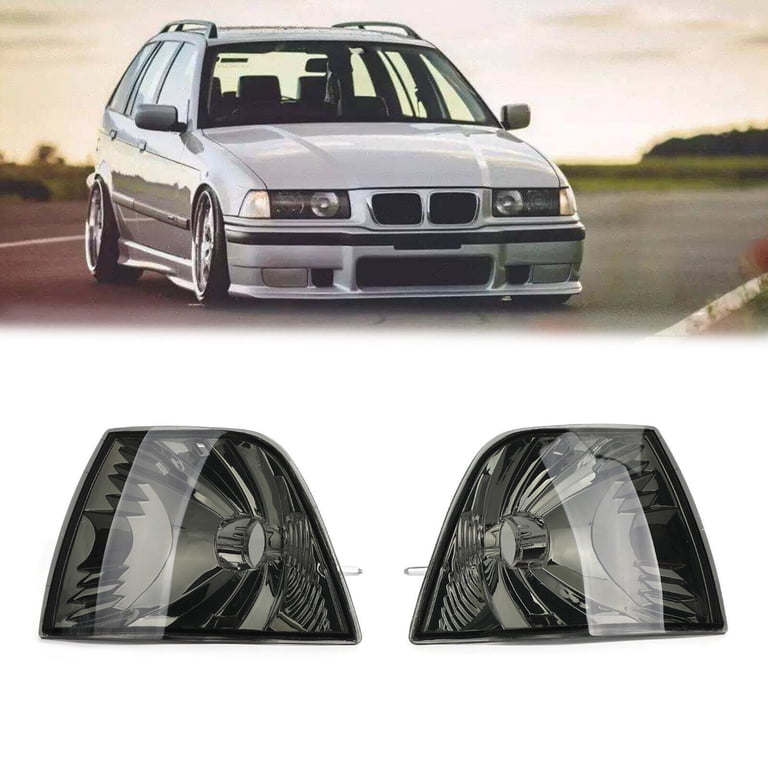 Cache Feux D'angle EBTOOLS Pour BMW Série 3 E36 Berline & Break - 318i, 325i - 1992 à 1998 - Fumée
