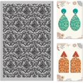thumbnail image 2 of Artistic Floral Pattern Polymer Clay Texture Sheets Clay Texture Classic Seamless Pattern Rubber Modeling Pad Texture Sheets for Polymer Clays Making Earrings Jewelry, 2 of 8