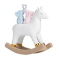 thumbnail image 4 of Siruishop Figurine de Cheval en Résine Accessoire Artisanal Statue de Cheval à Bascule de Collection, 4 of 8