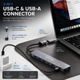 thumbnail image 6 of NEW 2026 - USB C Hub 7 in 2, Aluminum Multiport Adapter with USB 3.0 & USB 2.0 Ports, Slim USB Splitter for Laptop, MacBook Pro/Air, iPad, PC, Type-C Devices, 6 of 8