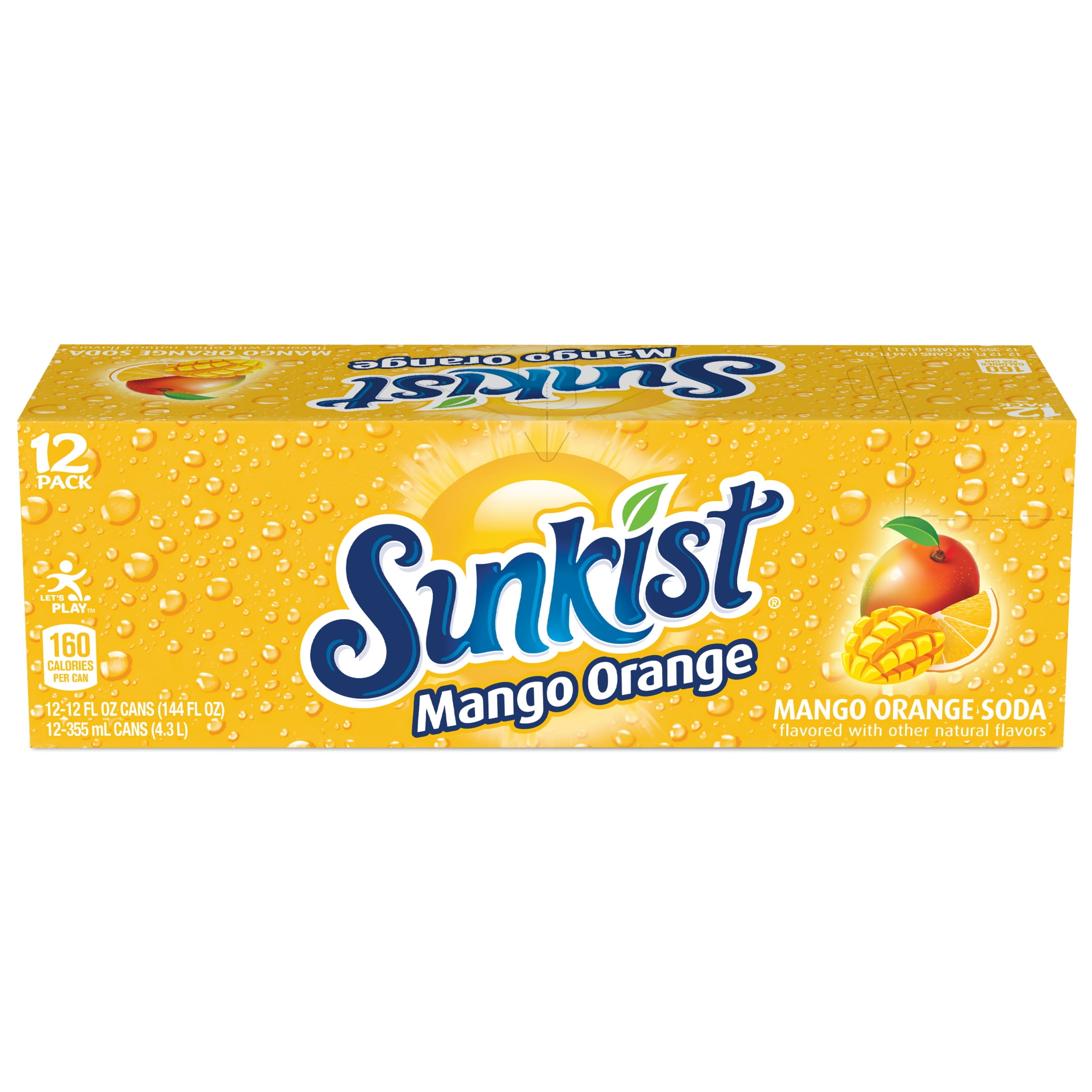 Sunkist - Brandclub - Sunkist Caffeine Free Mango Orange Soda Pop