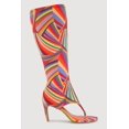 thumbnail image 3 of Women's Open Toe Thong Knee High Heels, 3 of 5