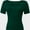 Deep Green, variant on Womens Summer Short Sleeve T Shirts Slim Fit One Piece Cutout Scoop Neck Going Out Date Night Tops