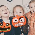 thumbnail image 3 of 16pcs Foam Pumpkin Shape Craft Kit Halloween Sticker Diy Decoration, 3 of 5