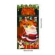 thumbnail image 3 of Cortina de puerta de Navidad con Papá Noel y cachorro - Decoración navideña exterior para la puerta principal, fondo de tela festiva de 72x35 pulgadas, 3 of 5