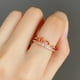 thumbnail image 3 of Pulsera estilo Agete Anillo de compromiso de boda chapado en oro rosa con 8 palabras ilimitadas para mujer, 3 of 4