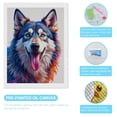 thumbnail image 3 of Diamond Art Kits for Adults - Colorful Vibrant Dog Portrait Art 5d Diamond Painting for Adults, Diamond Art for Adults Beginners, Frameless Diamond Painting Kits for Adults for Home Wall Decor, 3 of 7