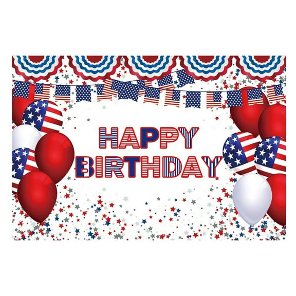 Jierger Clearance Patriotic Party Decoration Background Cloth Sign Independence Day Independence Day Party Gift Supplies for 4th of July Veterans Day Memorial Day, 47.28x31.52inch