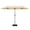 Beige, variant on GVN 13 Feet Double-Sided Patio Twin Table Umbrella with Crank Handle-Beige, Patio Offset Umbrella with Easy Tilt Adjustment, Cantilever Patio Umbrellas, Sunshade Umbrella Canopy
