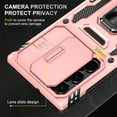 thumbnail image 5 of Allytechgroup Magnetic for Samsung Galaxy S23 Ultra Case with 1x Screen Protector, Rotatable Kickstand Support Car Mount Slide Camera Cover Protective Phone Case for Women Men, Rosegold, 5 of 7