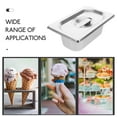 Ice Cream Box Ice Cream Container Ice Storage Bin for Freezer Stainless