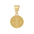 thumbnail image 1 of Medalla San Benito 1.1 Cm Bautizo Bebe Oro Sólido 10k, 1 of 3