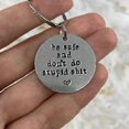 thumbnail image 3 of Trucker Driver Keychain Pendant Silver Stainless Steel Creative Holiday Gifts, 3 of 5