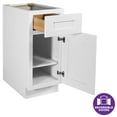 thumbnail image 5 of Design House Brookings 15" W x 24" D x 34" H Solid Wood Ready to Assemble Shaker Base Kitchen Cabinet, White, 5 of 19