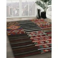 thumbnail image 3 of Ahgly Company Machine Washable Indoor Square Contemporary Brown Area Rugs, 8' Square, 3 of 7