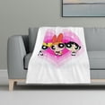 thumbnail image 6 of The Powerpuff Girls Anti-Pilling Flannel 32"X48" Super Soft Plush Air Condition Quilt Fluffy Warm Cozy Decorative Blankets, 6 of 7