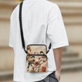 thumbnail image 3 of FUIALDOLG Bird Rose Floral Art Theme Lightweight Crossbody Bags, Polyester Crossbody Purse with Zipper Shoulder Pouch for Daily Use Travel, 3 of 7
