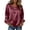 Wine, variant on Women's Elegant Cowl Neck Satin Blouse Long Sleeve Office Work Shirt Silk Top
