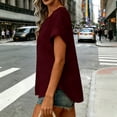 thumbnail image 6 of beishanbush Winter Sales Saving $10 Basic Tees Casual Tshirts Women's Blouse,V Neck Short Sleeve Casual Work Summer Under $10, 6 of 6