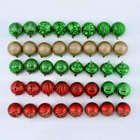 Deals on Holiday Time 40-Count Christmas Shatterproof Ornaments