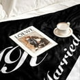thumbnail image 3 of LHSHID Wedding Gifts for Newlywed Couple Mr and Mrs Honeymoon Throw Blanket Anniversary Romantic Gifts for Women Men Couples Gifts for Her Him Girlfriend Boyfriend Blankets for Couch Bedches 50x60in, 3 of 5